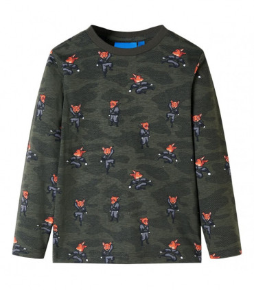 Kids' Pyjamas with Long Sleeves Khaki 104