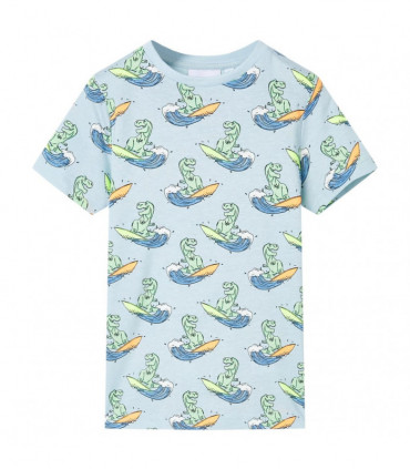 Kids' Pyjamas with Short Sleeves Light Blue 116