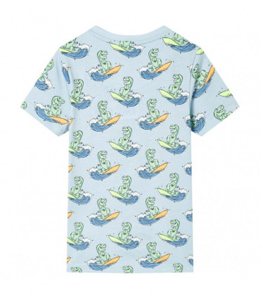 Kids' Pyjamas with Short Sleeves Light Blue 128