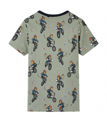 Kids' Pyjamas with Short Sleeves Light Khaki 128