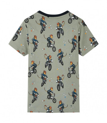 Kids' Pyjamas with Short Sleeves Light Khaki 92