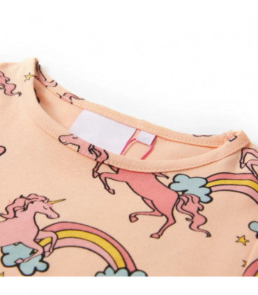 Kids' Pyjamas with Short Sleeves Light Orange 104