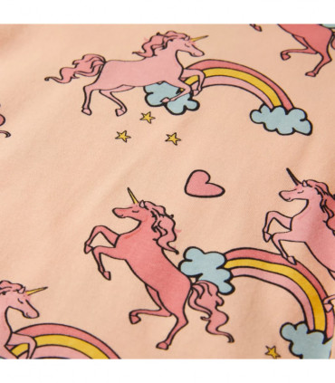 Kids' Pyjamas with Short Sleeves Light Orange 104