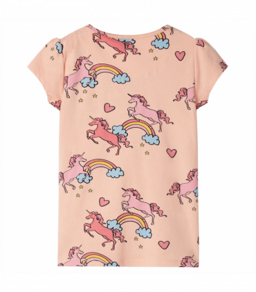 Kids' Pyjamas with Short Sleeves Light Orange 140