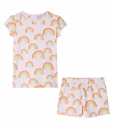 Kids' Pyjamas with Short Sleeves Soft Pink 92