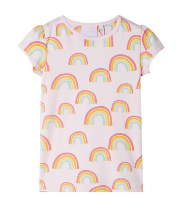 Kids' Pyjamas with Short Sleeves Soft Pink 92