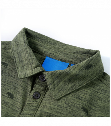 Kids' Shirt Khaki Melange 128