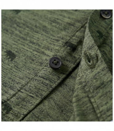 Kids' Shirt Khaki Melange 128