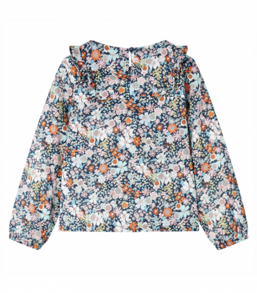 Kids' Shirt with Long Sleeves Dark Blue 104