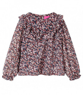 Kids' Shirt with Long Sleeves Dark Pink 116