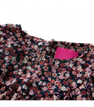 Kids' Shirt with Long Sleeves Dark Pink 128