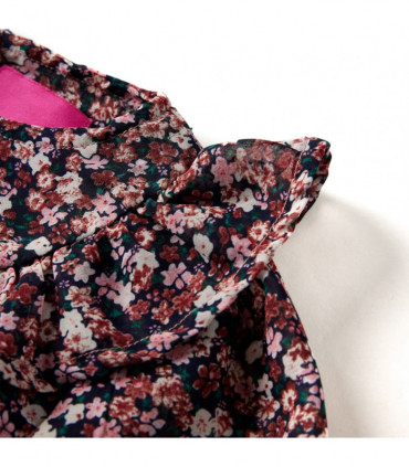 Kids' Shirt with Long Sleeves Dark Pink 128