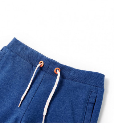 Kids' Shorts with Drawstring Dark Blue Melange 116