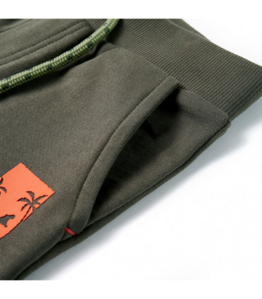 Kids' Shorts with Drawstring Dark Khaki 116