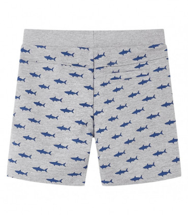 Kids' Shorts with Drawstring Light Grey Melange 116