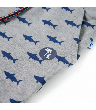 Kids' Shorts with Drawstring Light Grey Melange 116