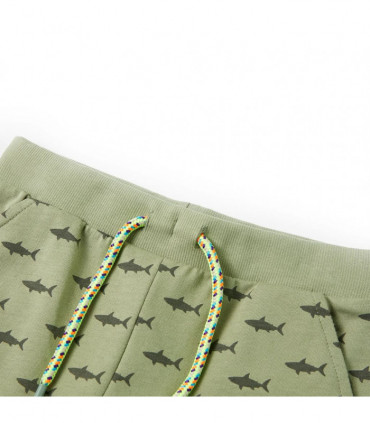 Kids' Shorts with Drawstring Light Khaki 116