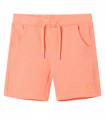 Kids' Shorts with Drawstring Neon Orange 128