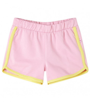 Kids' Shorts with Trim Bright Pink 116