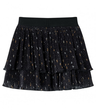 Kids' Skirt Tiered Ruffle Design Black 116