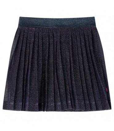 Kids' Skirt with Glitters Navy Blue 116