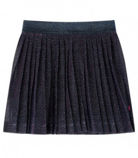 Kids' Skirt with Glitters Navy Blue 128