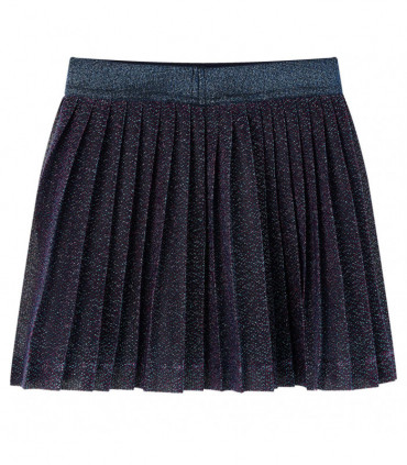 Kids' Skirt with Glitters Navy Blue 128