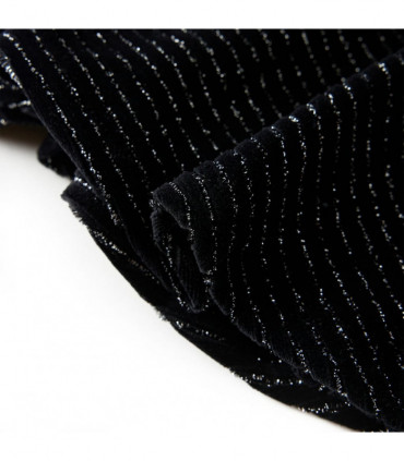 Kids' Skirt with Leopard Waistband Black 116