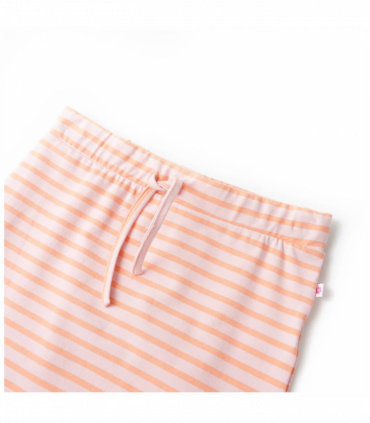 Kids' Straight Skirt with Stripes Pink 128