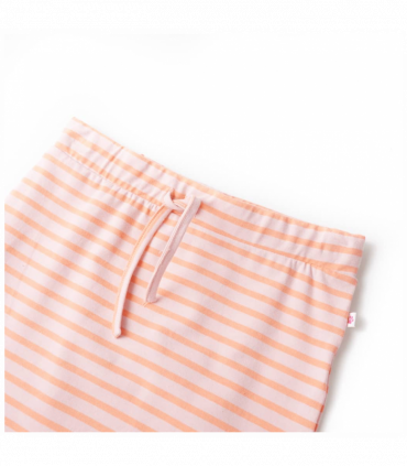 Kids' Straight Skirt with Stripes Pink 140