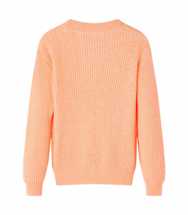 Kids' Sweater Knitted Bright Orange 128