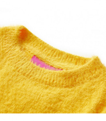 Kids' Sweater Knitted Dark Ochre 104