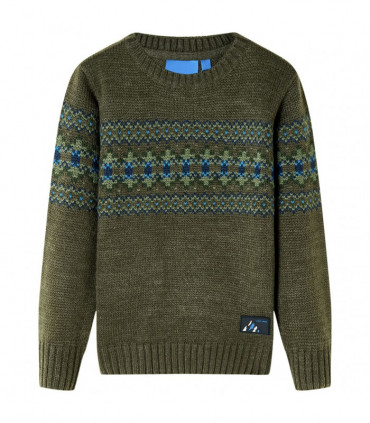 Kids' Sweater Knitted Khaki 116