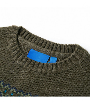 Kids' Sweater Knitted Khaki 92