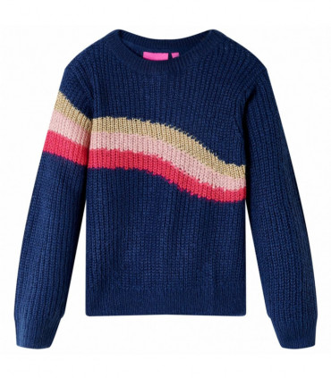 Kids' Sweater Knitted Navy 128