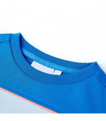 Kids' Sweatshirt Bright Blue and Light Blue 104