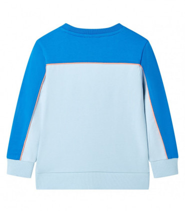 Kids' Sweatshirt Bright Blue and Light Blue 128