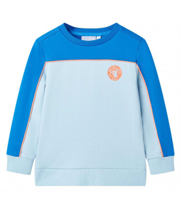Kids' Sweatshirt Bright Blue and Light Blue 140