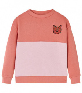 Kids' Sweatshirt Colour Block Pink 128