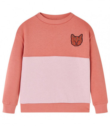 Kids' Sweatshirt Colour Block Pink 128