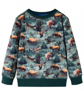 Kids' Sweatshirt Dark Green 116
