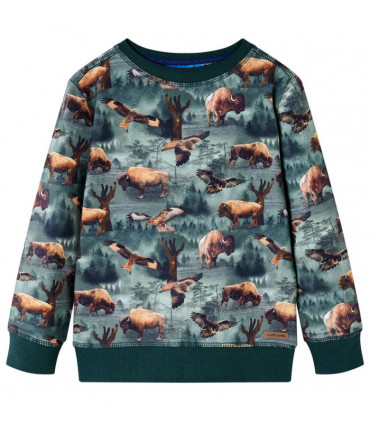 Kids' Sweatshirt Dark Green 116