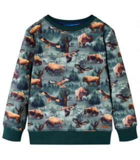 Kids' Sweatshirt Dark Green 92