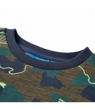 Kids' Sweatshirt Dark Khaki Melange 128