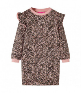 Kids' Sweatshirt Dress Medium Pink 104