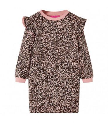 Kids' Sweatshirt Dress Medium Pink 104