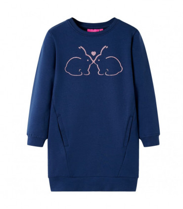 Kids' Sweatshirt Dress Navy 104