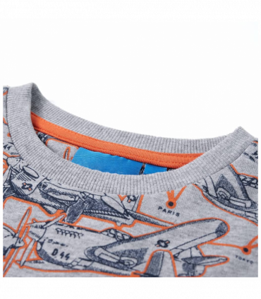 Kids' Sweatshirt Grey Melange 128