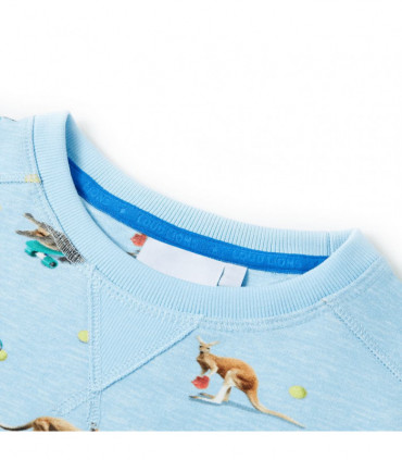 Kids' Sweatshirt Light Blue Melange 104