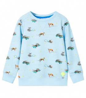 Kids' Sweatshirt Light Blue Melange 128